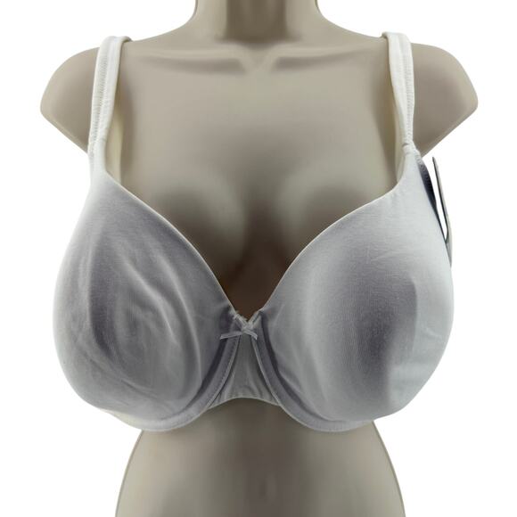 Lane Bryant Cacique White Lightly Lined T Shirt Bra 46D - Picture 1 of 8